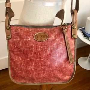 Fossil Vinyl Crossbody Handbag